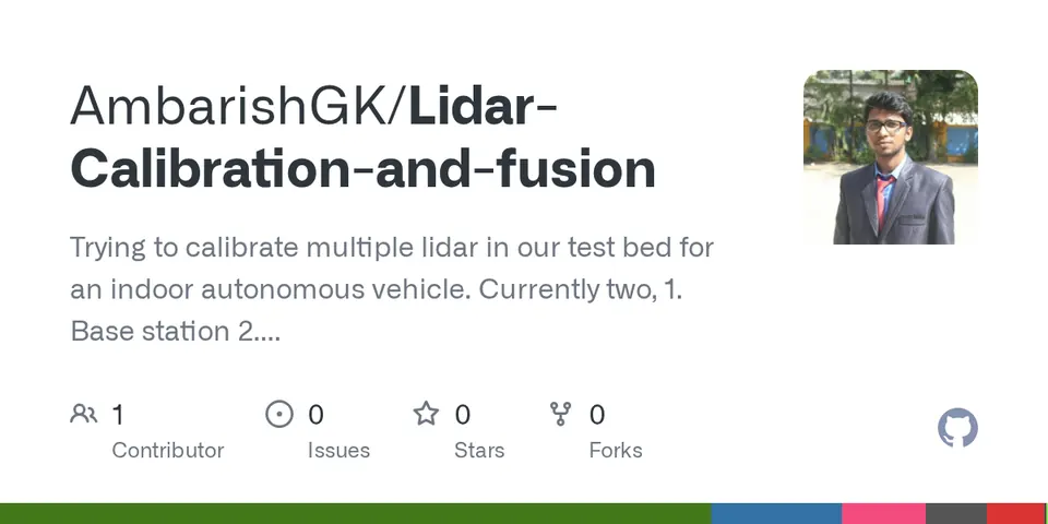 LiDAR calibration for indoor AV